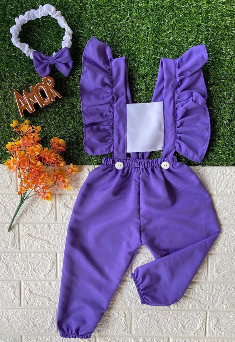 conjunto romper infantil feminino cores lisas